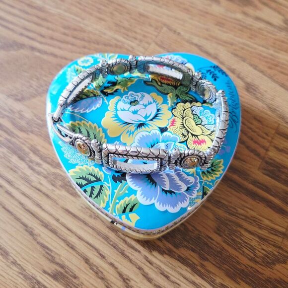 BRIGHTON "Uptown Shine" Gold And Silver Link Bracelet STATEMENT MAKING! - Picture 9 of 13